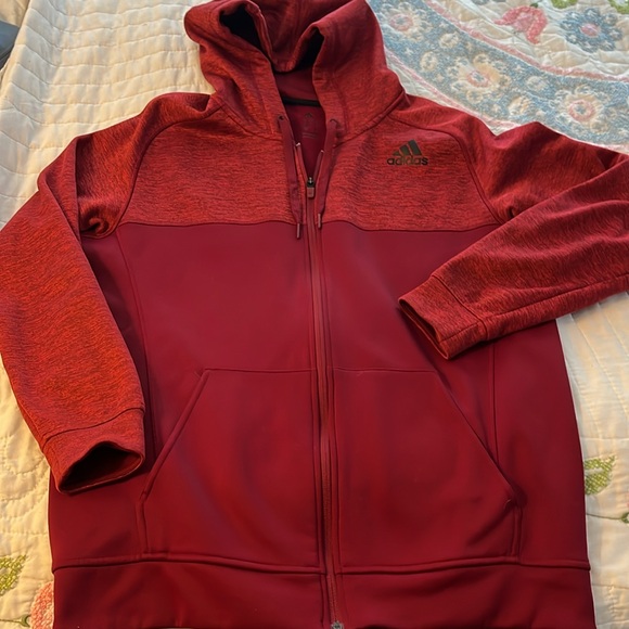 Mens Adidas zip up hoodie climowarm size large - Picture 2 of 5